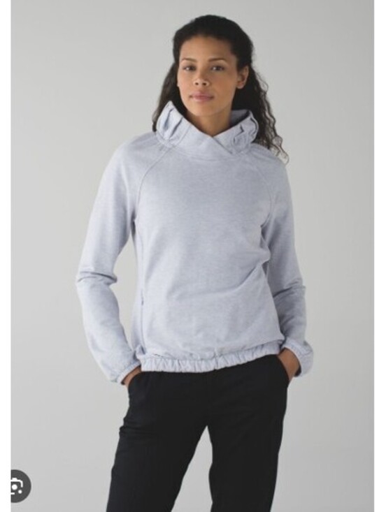 lululemon athletica Other - Lululemon after all pullover-heathered gray cool breeze cowl neck size 4